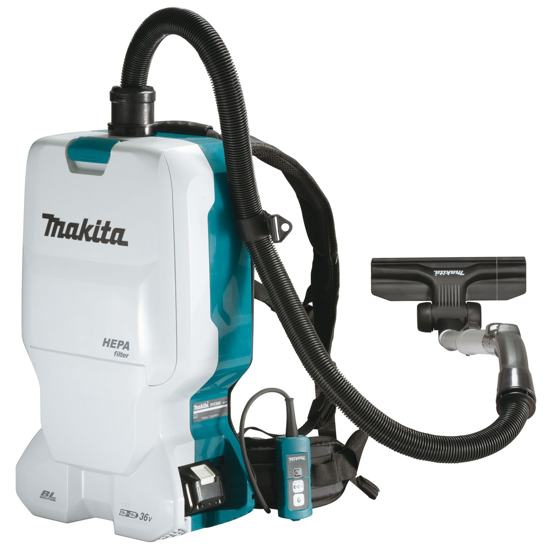 Makita Akülü Sırt Süpürgesi 18V - MAKDVC660Z