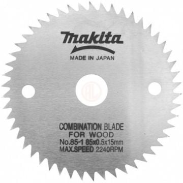 Makita Profesyonel Ahşap Daire Testere 85x15 mm 50 Diş (Eğik-ATB) (792259-0)