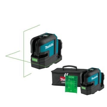 Makita 4 Nokta Yeşil Çapraz Çizgi Lazeri (Akülü) - MAKSK105GDZ