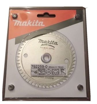 Makita Profesyonel Ahşap Daire Testere 85x15 mm 50 Diş (Eğik-ATB) (792259-0)
