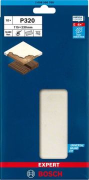 Bosch Ağ Zımpara Expert M480 115x230 mm 320 Kum (10 Adet) - 2608900768