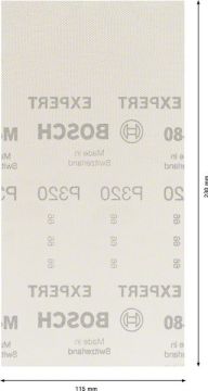 Bosch Ağ Zımpara Expert M480 115x230 mm 320 Kum (10 Adet) - 2608900768