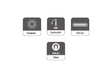 Ceta Form Lumax Şarjlı Led Çalışma Lambası Ultra Slim