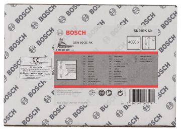 Bosch Yuvarlak Kafalı Düz Şerit Çivi 60 Mm Parlak