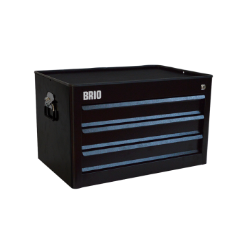 Brio Hareketli Takım Dolabı 3 Çekmece Siyah Boş