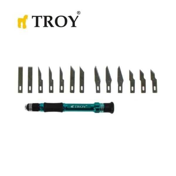 TROY 21604 Hobi Maket Bıçağı Seti, 14 Parça