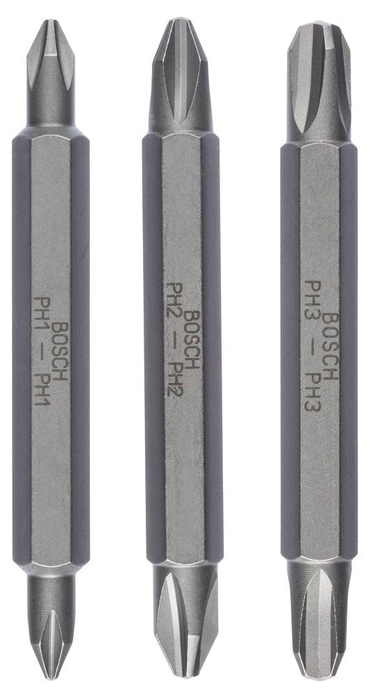 Bosch Vidalama Ucu Çift Taraflı Extra Hard Set PH11/22/33x60 mm (3 Parça) - 2607001748