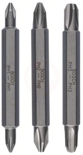 Bosch Vidalama Ucu Çift Taraflı Extra Hard Set PH11/22/33x60 mm (3 Parça) - 2607001748
