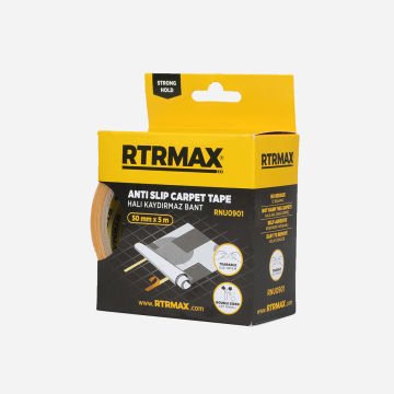Rtrmax RNU0901 Çift Taraflı Bez Halı Bandı 50 Mm x 5 Mt.
