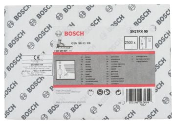 Bosch Yuvarlak Kafalı Düz Şerit Çivi 90 Mm Parlak