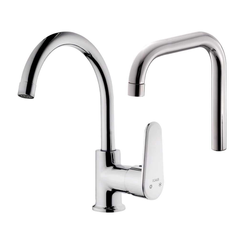 KAS Arnika T-Mix Lavabo Bataryası L Boru