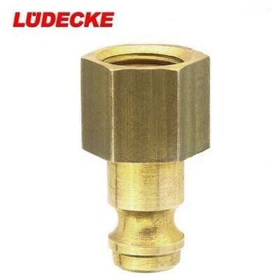 LÜDECKE ESM 14 NI Mini Stoper Uç (1/4 İnç Erkek)