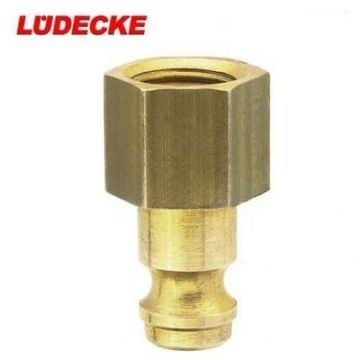 LÜDECKE ESM 14 NI Mini Stoper Uç (1/4 İnç Erkek)