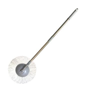 İzmir Fırça Yuvarlak 360° Mikrofiber Mop Saplı Takım