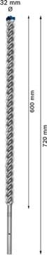 Bosch Kırıcı Delici Uç SDS-Max-8X Expert 32x720 mm (1 Adet) - 2608900256