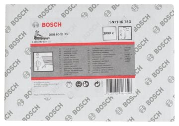 Bosch Yuvarlak Kafalı Düz Şerit Çivi 75 Mm Çinko Kaplanm