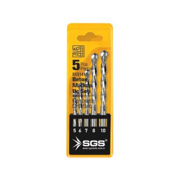 SGS 1415 Beton Matkap Uc Seti(5 Parça)