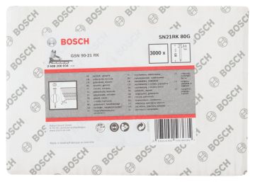 Bosch Yuvarlak Kafalı Düz Şerit Çivi 80 Mm Çinko Kaplanm