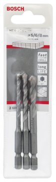 Bosch Seramik Matkap Ucu HEX-9 Ceramic Tile Set (3 Parça) - 2608589527