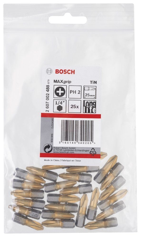 Bosch Maxgrip Vidalama Ucu Ph2X25 Mm 25 Li - 2607002488