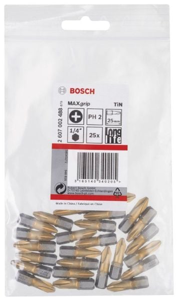 Bosch Maxgrip Vidalama Ucu Ph2X25 Mm 25 Li - 2607002488