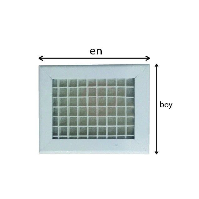 Özel Ölçü Kare Petek Menfez En/Boy 60 cm - 25 cm