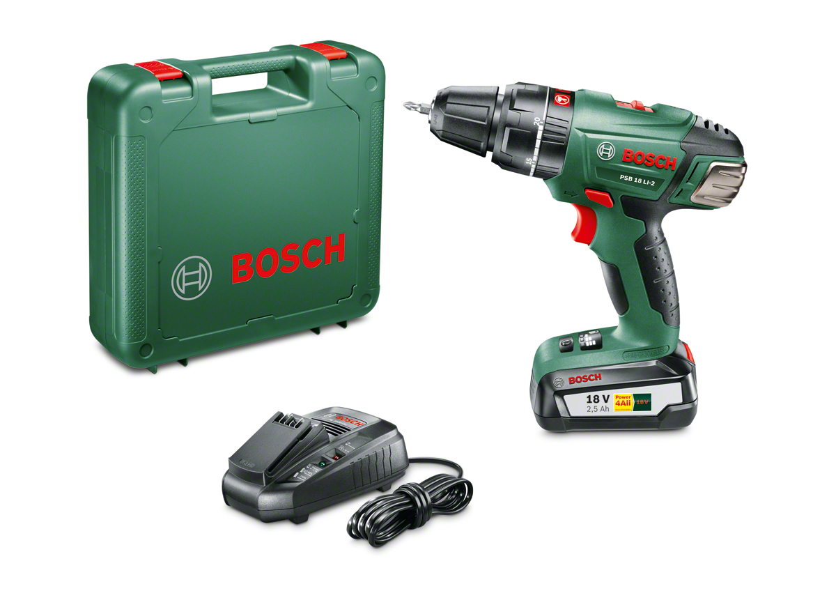Bosch Psb 18 Lı-2 Akülü Darbeli Delme Vidalama Makinesi - 060398230B