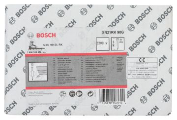 Bosch Yuvarlak Kafalı Düz Şerit Çivi 90 Mm Çinko Kaplanm