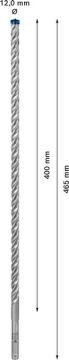 Bosch Kırıcı Delici Uç SDS-Plus-7X Expert 12x465 mm (1 Adet) - 2608900113