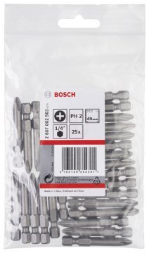 Bosch Vidalama Ucu Extra Hard PH2x49 mm (25 Adet) - 2607002503