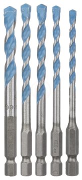 Bosch Çok Amaçlı Matkap Ucu HEX-9 MultiConstruction Altıgen Şaft Set (5 Parça 4-5-6-6-8 mm) - 2608589530