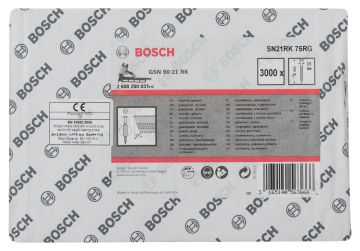 Bosch Yuvarlak Kafalı Yivli Şerit Çivi 75 Mm Çinko