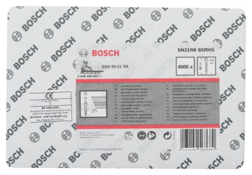 Bosch Yuvarlak Kafalı Yivli Şerit Çivi 60 Mm Galvanizlen