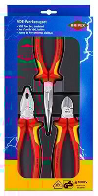 Knipex 00 20 12 PENSE VE TORNAVİDA SETİ 3 PARÇA - KNI002012