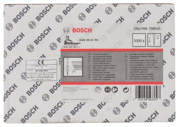 Bosch Yuvarlak Kafalı Yivli Şerit Çivi 75 Mm Galvanizlen