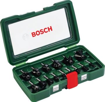 Bosch Freze Ucu Set 8 mm Şaft (15 Parça) - 2607019469