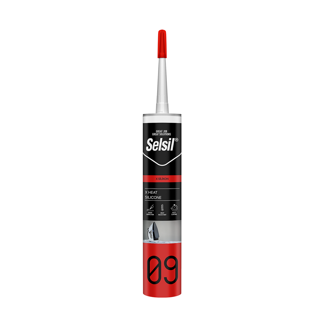 Selsil X Isı Silikonu 280 Ml Kırmızı (150°C)