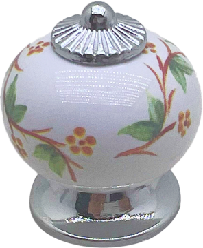 Ayder Orkide Düğme Krom - P 3023