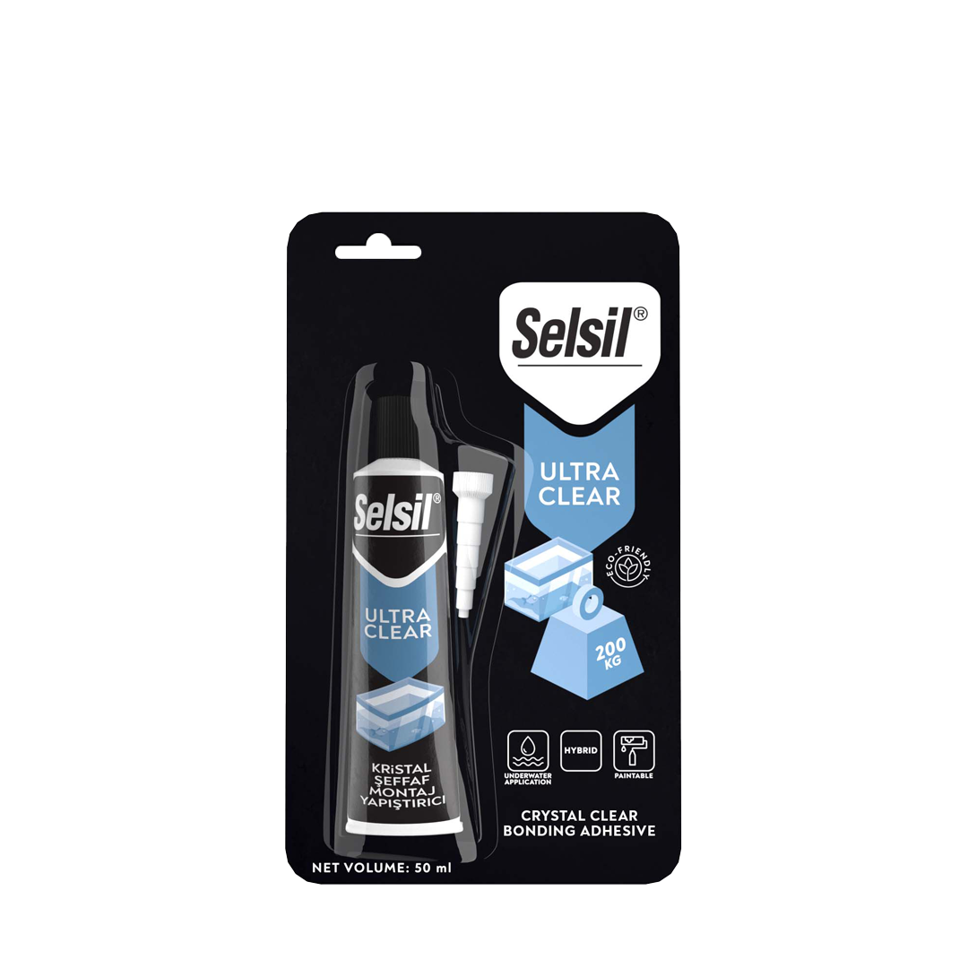 Selsil Ultra Clear Hibrit (Ms Polymer) Şeffaf 50Ml Tüp