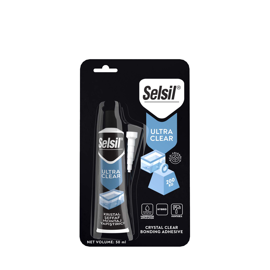 Selsil Ultra Clear Hibrit (Ms Polymer) Şeffaf 50Ml Tüp