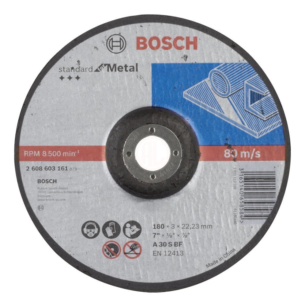 Bosch Kesme Diski Standard For Metal Bombeli 180x22,23x3,0 mm (A 30 S BF) - 2608603161