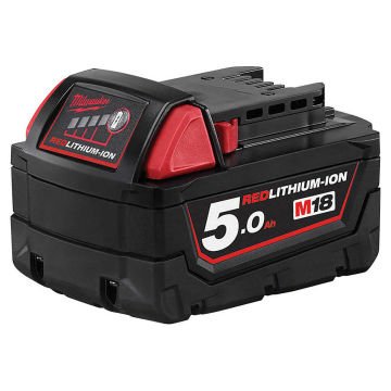 Milwaukee M18B5 Akü 18 V. 5 Ah. Kırmızı