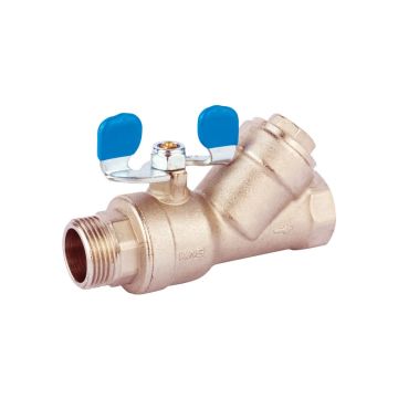 KAS Küresel Su Vanası Filtreli 1/2 İnç