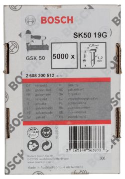 Bosch Gsk 50 İçin Havşa Matlı Matris Çivisi 19 Mm 5000