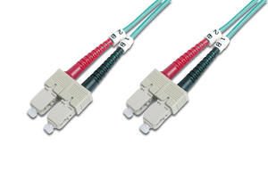 Assmann Digitus Sc-Sc Fiber Optik Patch Kablo, 3 Mt, Multimode, Duplex, 50/125, Om3