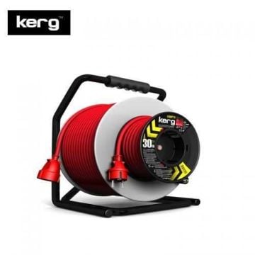 KERG Çift Makaralı Uzatma Kablosu (30m, 3x1,5mm2) - 15 Yıl Garantili