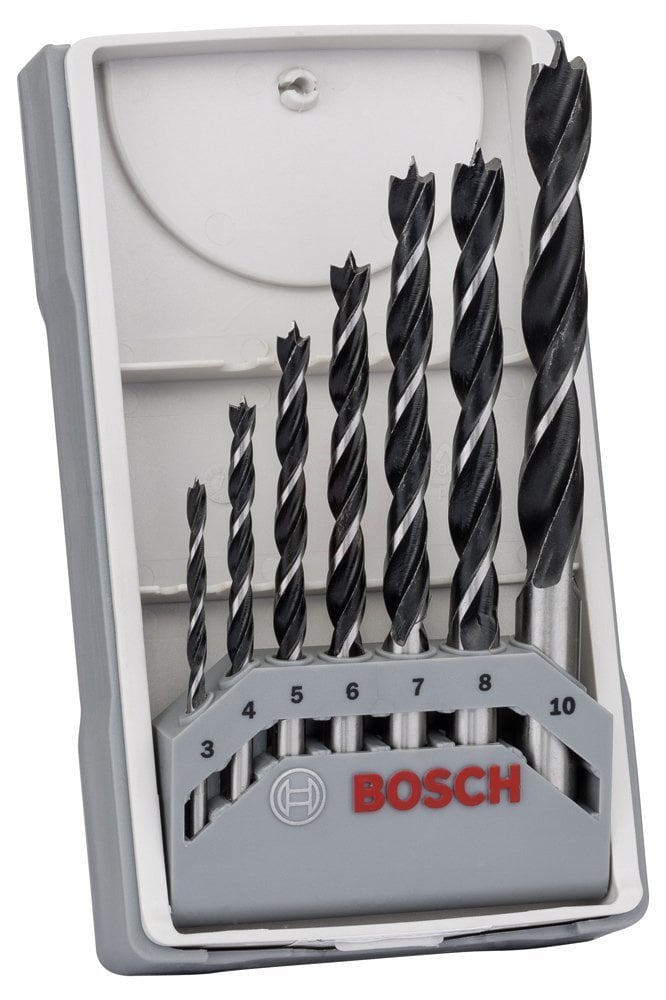 Bosch Ahşap Matkap Ucu Silindir Şaft Set (7 Parça) - 2607017034
