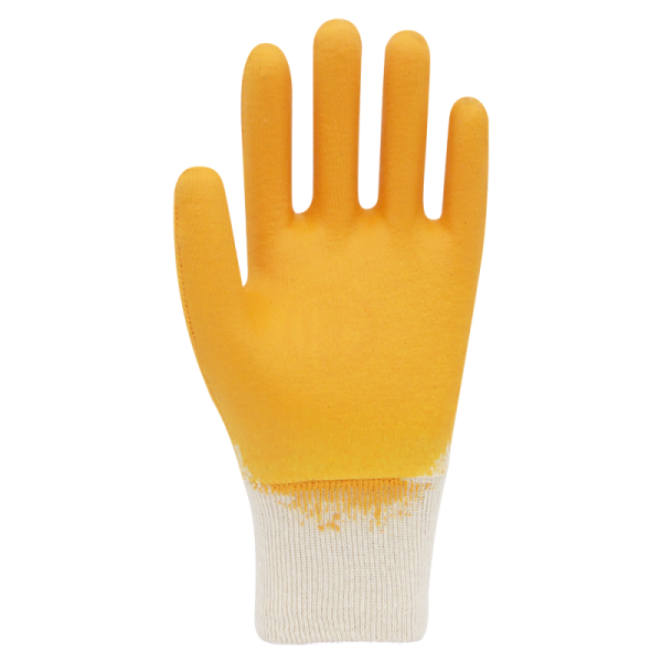 Beybi KN350 3/4 Nitril Kaplı Pamuk Eldiven Sarı No 9