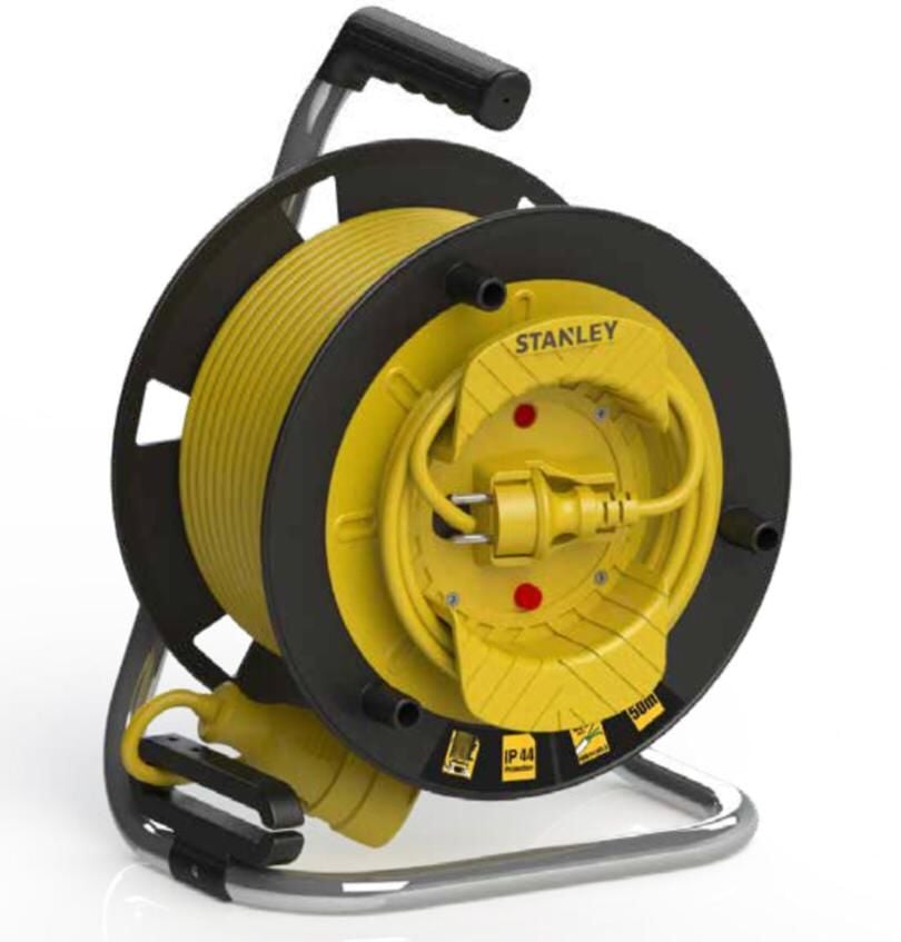 Stanley ST-G Serisi IP44 1 Soketli 35 Metre Makaralı Kablo