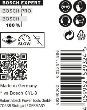 Bosch Çok Amaçlı Matkap Ucu Expert CYL-9 MC 5,5x85 (10 Adet) - 2608900639